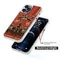 Miniatyrbild 5 av 6: Siliconeförstärkt tryckt fodral kompatibelt med Apple iPhone 16 Pro Max Rock and roll Transparent