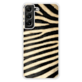 Miniatyrbild 1 av 6: Siliconfodral med förstärkt tryck kompatibel med Samsung Galaxy S22 Plus Zebra Transparent