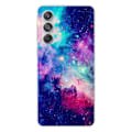 Miniatyrbild 1 av 6: Siliconfodral - Kompatibel med Samsung Galaxy M55 5G - design galaxblå Transparent