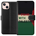 Pikkukuva 1 / 3: Apple iPhone 13 Lompakkokotelo Pysähdy Palestiinan puolesta - solidaarisuussuunnittelu vahvalla viestillä