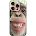 Pikkukuva 1 / 3: Apple iPhone 16 Pro Läpinäkyvä kuori Simpanssi Selfie Rauhallinen Graafinen Suunnittelu Apinan Aihe Suosittu Urban Art Tyyli