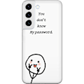Miniatyrbild 1 av 3: Samsung Galaxy S22+ 5G Genomskinligt Skal You Don’t Know My Password – edgy textmotiv med attityd