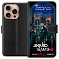 Pikkukuva 1 / 3: Apple iPhone 16 Pro Lompakkokotelo Squid Game Kausi 3 TV-sarjan hahmot Suositut TV-sarja Motiivit Ikoni Jännitys Draama Aasialainen suunnittelu Trend