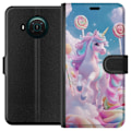 Pikkukuva 1 / 3: Nokia X10 Lompakkokotelo Yksisarvinen Candy Pastel Kawaii Suunnittelu Söpö Suosittu Väri Graafinen Trendi Lapsen Teema Fantasia Taide
