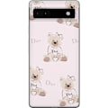 Pikkukuva 1 / 3: Google Pixel 6a Läpinäkyvä kuori Teddy Dior Vibes - ylellin