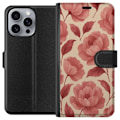 Miniatyrbillede 1 af 3: Apple iPhone 16 Pro Max Tegnebogsetui Roseblomst