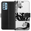 Miniatyrbillede 1 af 3: Samsung Galaxy A72 5G Tegnebogsetui Leopard Faces