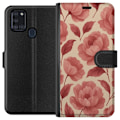 Miniatyrbillede 1 af 3: Samsung Galaxy A21s Tegnebogsetui Roseblomst