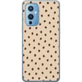 Kompatibelt Mobildeksel til OnePlus 9 Beige latteflekker beige