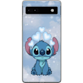 Pikkukuva 1 / 3: Google Pixel 6a Läpinäkyvä kuori Stitch Hyppäävä Ilo - Hauska Suunnittelu Lahjalle
