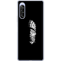 Pikkukuva 1 / 3: Sony Xperia 10 V Läpinäkyvä kuori Keffiyeh-kuviointi - klassinen palestiinalainen mustavalkoinen shaali, jolla on kulttuurinen merkitys