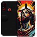 Pikkukuva 1 / 3: Samsung Galaxy A20s Lompakkokotelo Jeesus ja Kortti - uskonnol