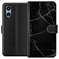 Miniatyrbillede 1 af 3: Sony Xperia 10 VI Tegnebogsetui Sort marmor
