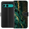 Kompatibel Tegnebogsetui til Sony Xperia 10 VII Smaragdvild grøn