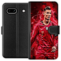 Miniatyrbild 1 av 3: Google Pixel 7a Plånboksfodral Ronaldo Skills – CR7 Design för Äkta Supporters