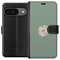 Pikkukuva 1 / 3: Google Pixel 9 Pro Lompakkokotelo Vihreä Minimalikukka - tyyl
