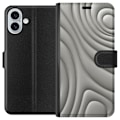 Pikkukuva 1 / 3: Apple iPhone 16 Plus Lompakkokotelo Hopea-aallot