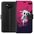 Pikkukuva 1 / 3: Xiaomi Poco X3 NFC Lompakkokotelo Marshmello Fortnite Skin Emote Gaming DJ Hahmo Suosittu Aihe Lapsi Nuori Trendi