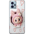 Pikkukuva 1 / 3: Motorola Moto G23 Läpinäkyvä kuori Labubu Sydän Taustakuva Pop Mart Rakkausteema Hahmodesign Suosittu Motiivi Keräilytaideteossarja