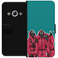 Miniatyrbillede 1 af 3: Samsung Galaxy Xcover 3 Tegnebogsetui Squid Game Karakterer Grafisk Design Seriefigurer Populær TV Motiv Asiatisk Stil Spændende Trend