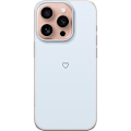 Pikkukuva 1 / 3: Apple iPhone 16 Pro Läpinäkyvä kuori Sydän Vaaleansininen