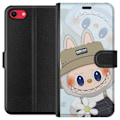 Miniatyrbild 1 av 3: Apple iPhone 7 Plånboksfodral Labubu med hatt – Pop Mart-figur Mr. Butcher i retro stil med karaktär