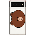 Pikkukuva 1 / 3: Google Pixel 6 Läpinäkyvä kuori line friends brown