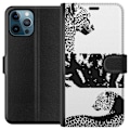 Miniatyrbillede 1 af 3: Apple iPhone 12 Pro Max Tegnebogsetui Leopard Faces