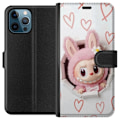 Pikkukuva 1 / 3: Apple iPhone 12 Pro Lompakkokotelo Labubu Sydän Taustakuva Pop Mart Rakkausteema Hahmodesign Suosittu Motiivi Keräilytaideteossarja