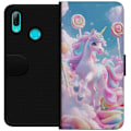 Pikkukuva 1 / 3: Huawei P smart 2019 Lompakkokotelo Yksisarvinen Candy Pastel Kawaii Suunnittelu Söpö Suosittu Väri Graafinen Trendi Lapsen Teema Fantasia Taide