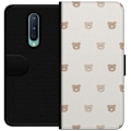 Miniatyrbillede 1 af 3: OnePlus 8 Tegnebogsetui Teddybaggrund - søde teddybjørne mod en blød baggrund
