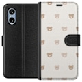 Miniatyrbillede 1 af 3: Sony Xperia 5 V Tegnebogsetui Teddybaggrund - søde teddybjørne mod en blød baggrund