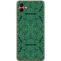 Kompatibelt Mobildeksel til Samsung Galaxy A04 Grønne ornamenter grønn