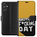 Miniatyrbillede 1 af 3: Samsung Galaxy A05s Tegnebogsetui Another Day Tekstmotiv Humor Streetwear Grafisk Rå Stil Populært Livsstil By Mode Design