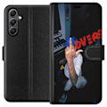 Miniatyrbillede 1 af 3: Samsung Galaxy A24 4G Tegnebogsetui Kærlighed Mystik Design Romantisk Motiv Populært Grafisk Mønster Mode Stil