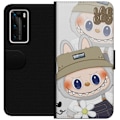 Pikkukuva 1 / 3: Huawei P40 Pro Lompakkokotelo Labubu Minimal Mood - Yksinkertainen ja tyylikäs hirviösuunnittelu