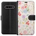 Pikkukuva 1 / 3: Samsung Galaxy S10+ Lompakkokotelo Kukat