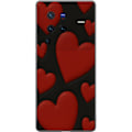 Miniatyrbillede 1 af 3: vivo X80 Pro Gennemsigtig cover Rød Fløjlshjerter