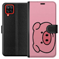 Miniatyrbillede 1 af 3: Samsung Galaxy A12 Tegnebogsetui Kawaii Piggy