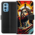 Pikkukuva 1 / 3: OnePlus 9 Lompakkokotelo Jeesus ja Kortti - uskonnollinen moti