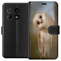 Miniatyrbillede 1 af 3: OnePlus 10 Pro Tegnebogsetui Ugle Nysgerrig Blik Fuglemotiv Skov Natur Grafisk Design Populært Motiv Dyr Tema Dekoration