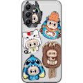 Pikkukuva 1 / 3: Samsung Galaxy S23 FE Läpinäkyvä kuori Labubu hahmokokoelma - Pop Mart Labubu The Monsters väriluulisessa muotoilussa
