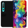 Miniatyrbild 1 av 3: Xiaomi Mi 10 5G Plånboksfodral Color Splash Abstrakt Konst Design Färgstarkt Mönster Modern Populär Väggkonst Grafiskt Trend