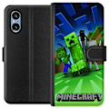 Miniatyrbillede 1 af 3: Sony Xperia 5 V Tegnebogsetui Minecraft Creeper mobilskal i klassisk grön pixelstil