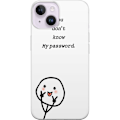 Miniatyrbild 1 av 3: Apple iPhone 14 Plus Genomskinligt Skal You Don’t Know My Password – edgy textmotiv med attityd