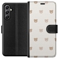 Miniatyrbillede 1 af 3: Samsung Galaxy S23 FE Tegnebogsetui Teddybaggrund - søde tedd