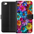 Miniatyrbild 1 av 3: Apple iPhone 5 Plånboksfodral Gerbera Blommor Färgglad Dekor Blommotiv Populärt Heminredning Färg Rik Väggkonst Design