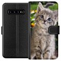 Pikkukuva 1 / 3: Samsung Galaxy S10 Lompakkokotelo Kissa
