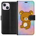 Miniatyrbillede 1 af 3: Apple iPhone 15 Plus Tegnebogsetui Kawaii Sanrio Rilakkuma
