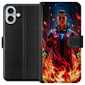 Miniatyrbillede 1 af 3: Apple iPhone 16 Plus Tegnebogsetui Ronaldo Inferno - fodboldhe
